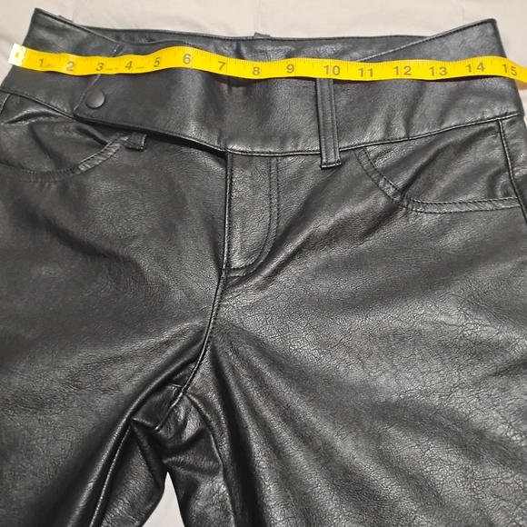 Urban Outfitters | EUC | Y2K Low Rise Faux Leather Belted Boot Cut Pant | Size 4 - Picture 10 of 16
